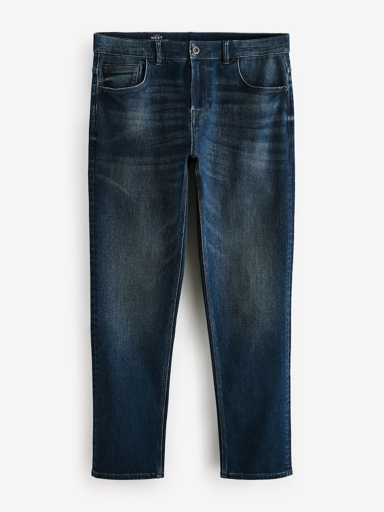 Blue Vintage Slim Fit Authentic Stretch Denim Jeans - Image 7 of 11