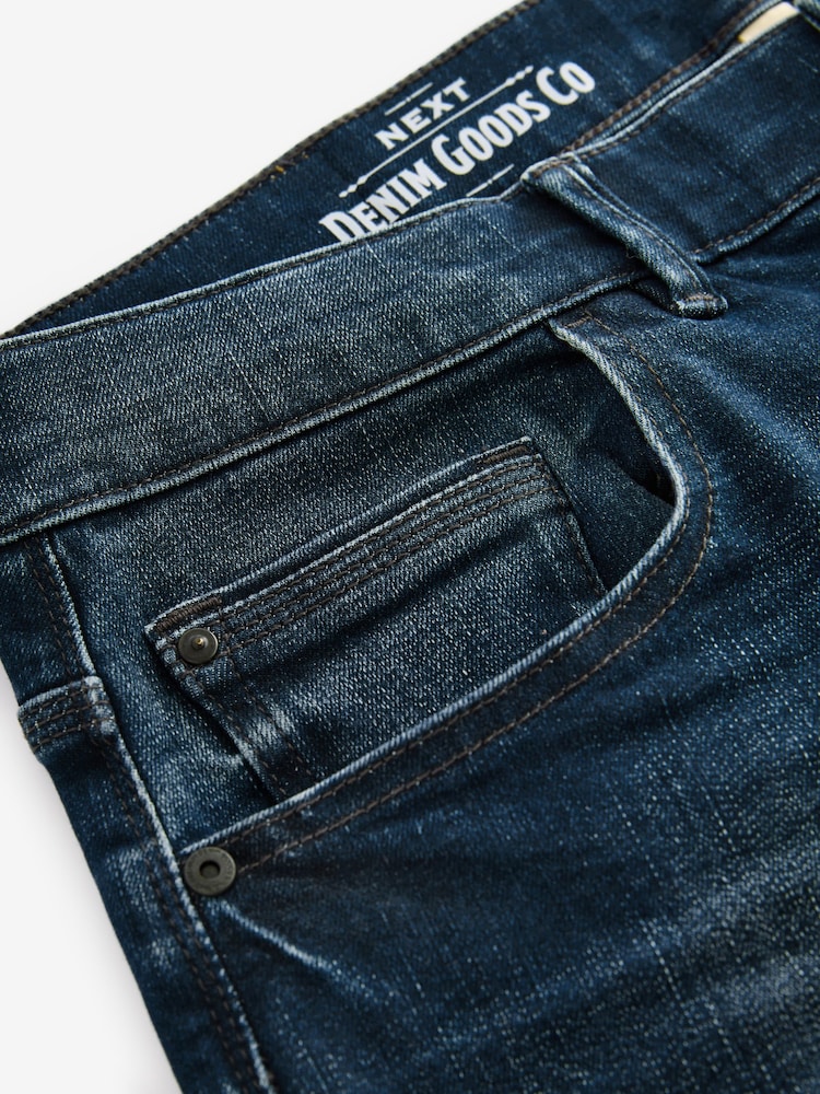 Blue Vintage Slim Fit Authentic Stretch Denim Jeans - Image 9 of 11