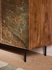 MADE.COM Mango Wood Stone Veneer Dilan Large Sideboard - Image 3 of 6