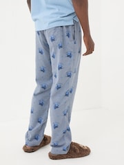 FatFace Light Blue Bull Dozing Pyjama Bottoms - Image 2 of 7