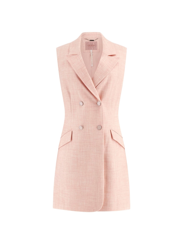 Guess Light Pink Sleeveless Blazer Dress - Image 4 of 4