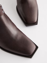 Chocolate Brown Leather Forever Comfort® Double Buckle Ankle Boots - Image 9 of 9