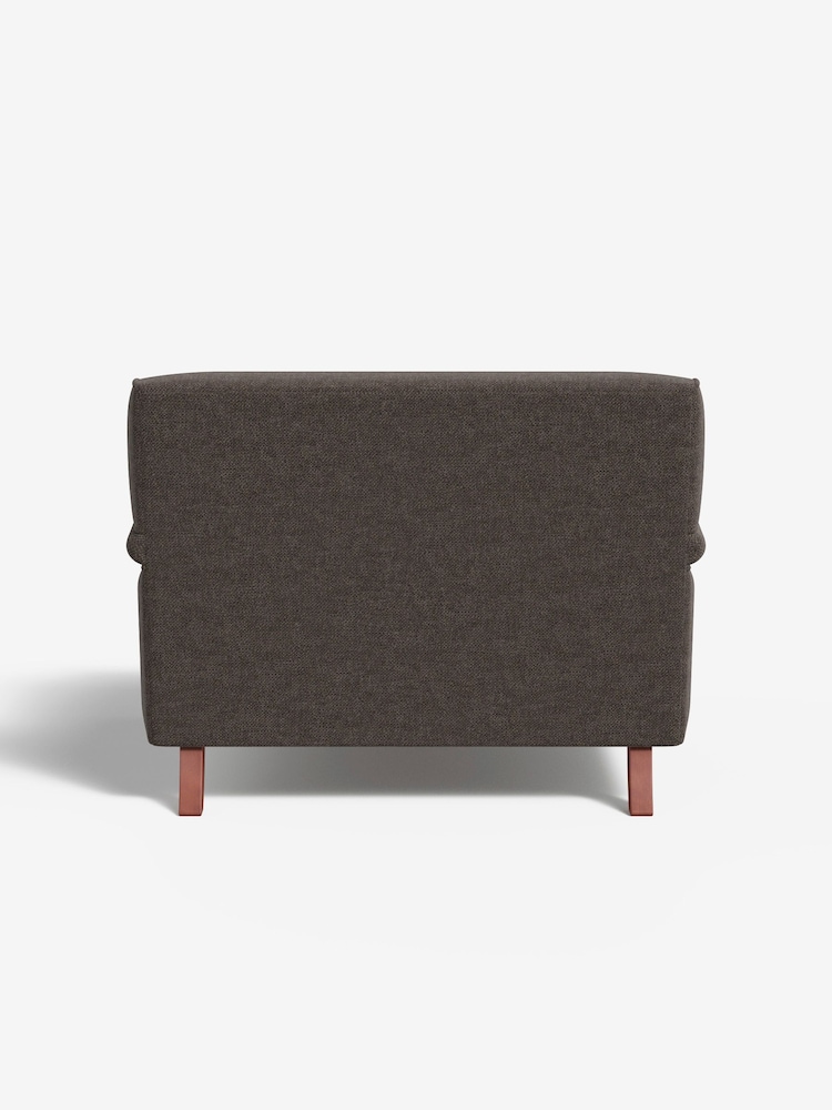 MADE.COM Basket Weave Mocha Orson Loveseat - Image 2 of 3