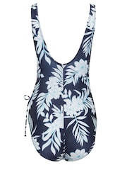 M&Co Blue Halo Floral Wrap Swimsuit - Image 7 of 7