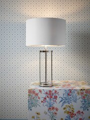 Laura Ashley Polished Nickel Harrington Table Large Lamp - Image 3 of 5