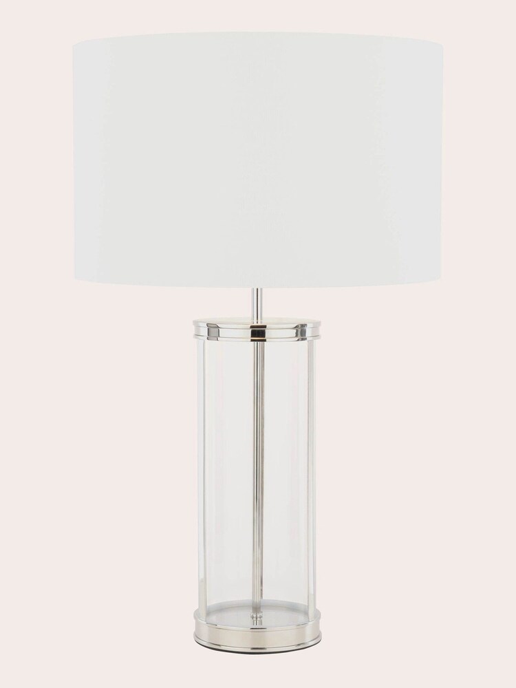 Laura Ashley Polished Nickel Harrington Table Large Lamp - Image 5 of 5