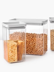 Brabantia Light Grey Stackable Canisters 2 x 1.6L And 1 x 3.5L - Image 4 of 5