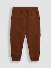 JoJo Maman Bébé Brown & Navy Blue 2-Pack Cargo Joggers - Image 5 of 5