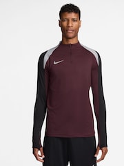 Nike Burgundy Crush Dri-FIT Strike Quarter Zip Training Top - Image 1 of 3
