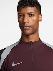 Nike Burgundy Crush Dri-FIT Strike Quarter Zip Training Top - Image 3 of 3