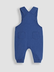JoJo Maman Bébé Blue King's Guard Embroidered Dungarees And Top Set - Image 3 of 6