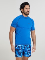 Mountain Warehouse Blue Mens UV Rash Vest - Image 1 of 4