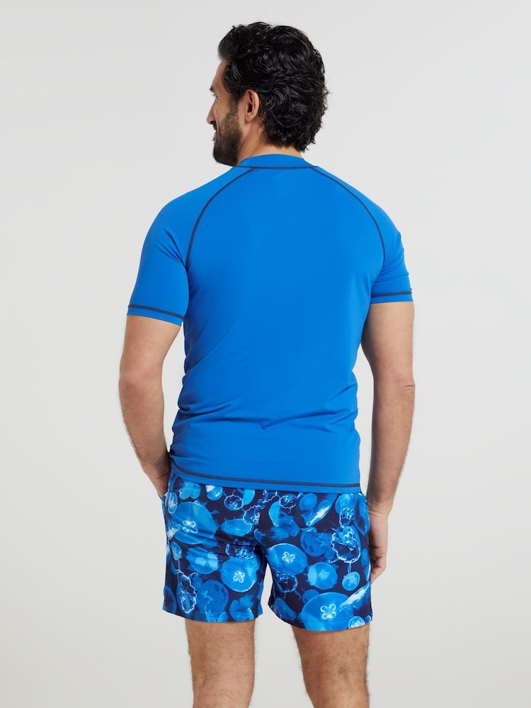 Mountain Warehouse Blue Mens UV Rash Vest - Image 2 of 4