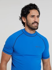 Mountain Warehouse Blue Mens UV Rash Vest - Image 4 of 4