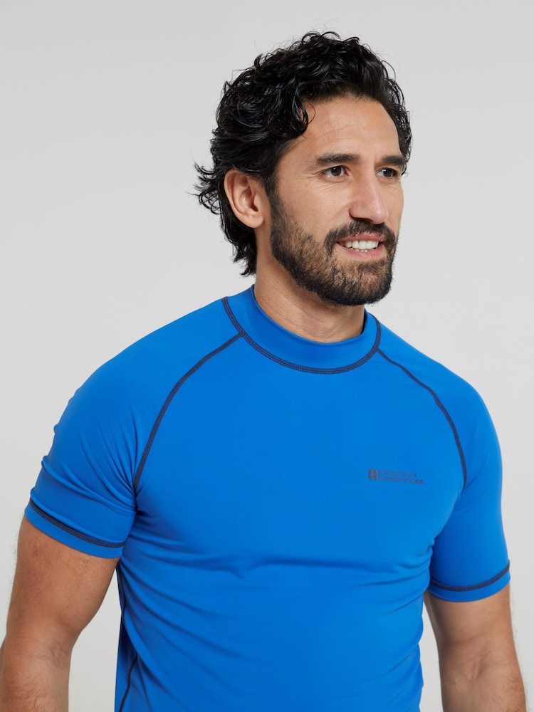 Mountain Warehouse Blue Mens UV Rash Vest - Image 4 of 4