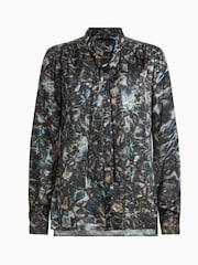 AllSaints Blue Toni Caladesi Shirt - Image 6 of 6