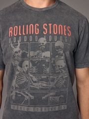 Grey Rolling Stones Regular Fit Band Graphic Print T-Shirt - Image 5 of 9