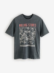 Grey Rolling Stones Regular Fit Band Graphic Print T-Shirt - Image 6 of 9