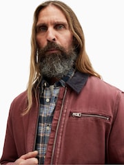 AllSaints Red Rothwell Jacket - Image 4 of 6