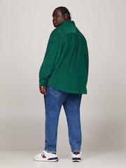 Tommy Jeans Green Regular Classic Logo Shirt - Image 2 of 5