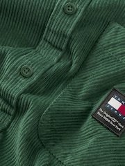 Tommy Jeans Green Regular Classic Logo Shirt - Image 5 of 5