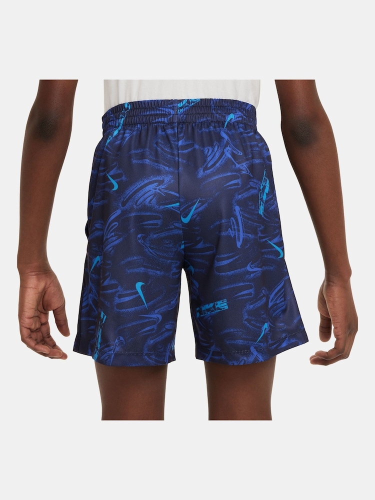 Nike Blue Multi Dri-FIT Training Shorts - Image 2 of 4