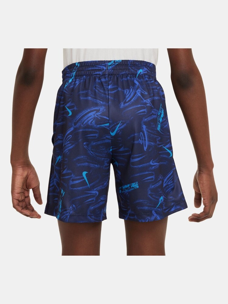 Nike Blue Multi Dri-FIT Training Shorts - Image 2 of 4 Nike Blue Multi Dri-FIT Training Shorts - Image 2 of 4