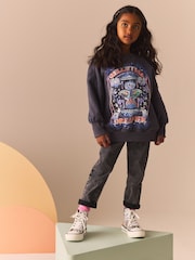 Grey Celestial Embellished Sweatshirt (3-16yrs) - Image 2 of 4