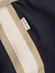 Reiss Navy Baller - Che Contrast Stripe Elasticated Waist Swim Shorts - Image 5 of 5