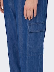 Only широкие джинсы-карго из лиоцелла Tencel - Изображение 3 из 6