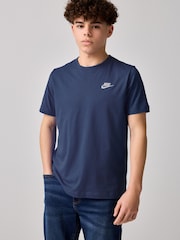 Nike Midnight Navy Club 100% Cotton T-Shirt - Image 1 of 3