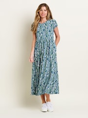 Brakeburn Green 100% Cotton Willow Midi Dress - Image 1 of 4