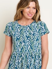 Brakeburn Green 100% Cotton Willow Midi Dress - Image 3 of 4