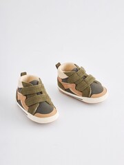 Green Easy Fastening High Top Baby Trainers (0-24mths) - Image 1 of 4