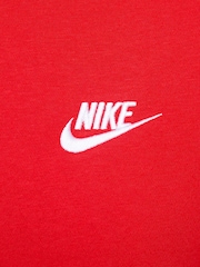 Röd - Nike Club Zip Up Huvtröja - Bild 6 av 6