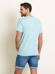 Brakeburn Blue Seagul 100% Cotton T-Shirt - Image 3 of 5