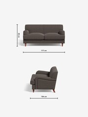 MADE.COM Basket Weave Mocha Orson 2 Seater Sofa - Image 3 of 3