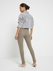 River Island Green Petite High Rise Skinny Fit Jeans - Image 3 of 7