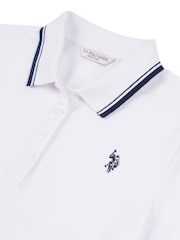 U.S. Polo Assn. White Regular Fit Womens Pique Polo Shirt - Image 7 of 7