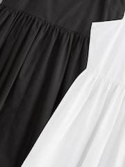 The Set Black/White 2 Pack 100% Cotton Poplin Sundress - Image 12 of 13