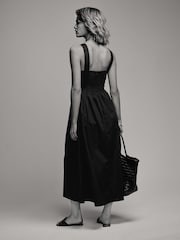 The Set Black/White 2 Pack 100% Cotton Poplin Sundress - Image 4 of 13