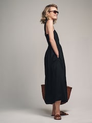 The Set Black/White 2 Pack 100% Cotton Poplin Sundress - Image 6 of 13