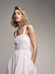 The Set Black/White 2 Pack 100% Cotton Poplin Sundress - Image 9 of 13
