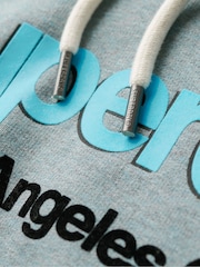 Superdry Blue Core Logo Classic Hoodie - Image 6 of 6