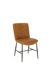 Barker and Stonehouse Brown Tanner Faux Leather Dining Chair - Image 1 of 6