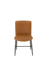 Barker and Stonehouse Brown Tanner Faux Leather Dining Chair - Image 2 of 6