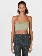 Sweaty Betty Savannah Green Spirit Reformed Yoga Bra - Image 1 of 7