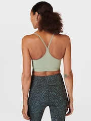 Sweaty Betty Savannah Green Spirit Reformed Yoga Bra - Image 2 of 7