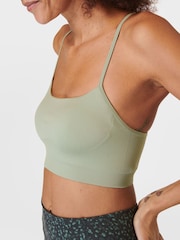 Sweaty Betty Savannah Green Spirit Reformed Yoga Bra - Image 5 of 7