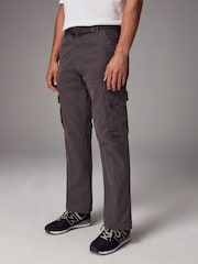 Charcoal Grey/Stone Belted Tech Cargo Trousers 2 Pack - Image 10 of 17